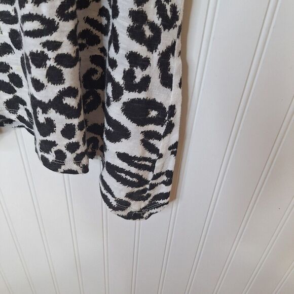 New Directions Weekend Women’s Pullover Cheetah Print Top Size 1X Crochet Lace - Picture 5 of 8